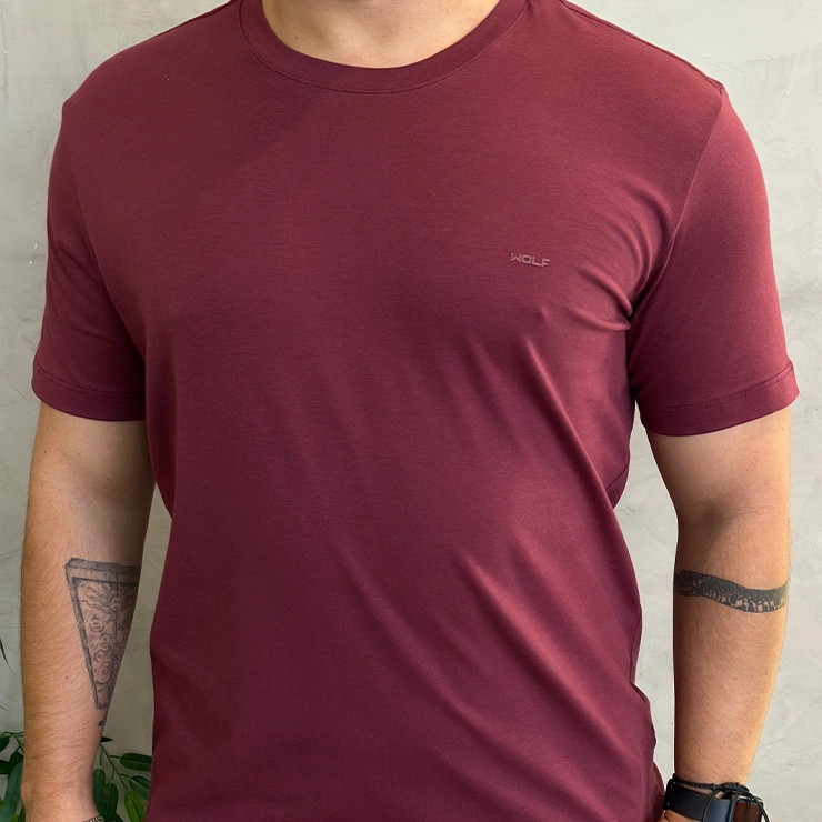 Camisa Bordo